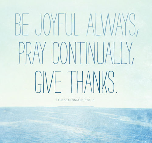 Have Joy and be Thankful